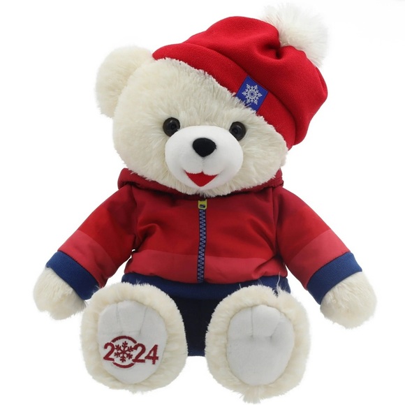 Holiday Time Snowflake Teddy 2024 Collectible Winter Girl - Picture 1 of 8
